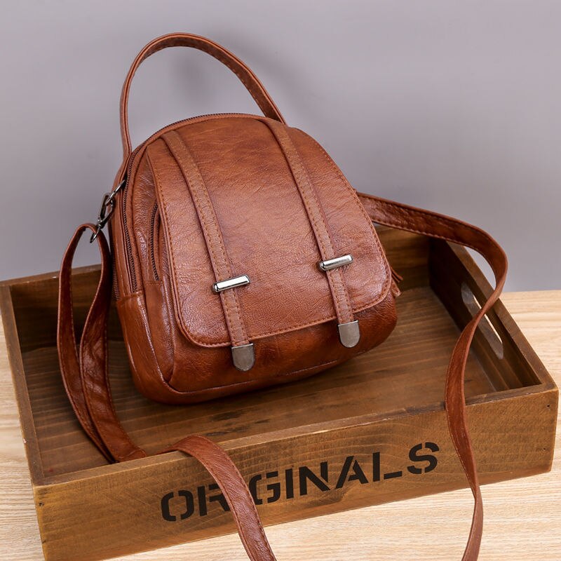 Dames Vintage Echte 13'' Zwart Lederen Messenger Schouder Cross Body Bag Nieuw kopen vanaf een prijs van 73