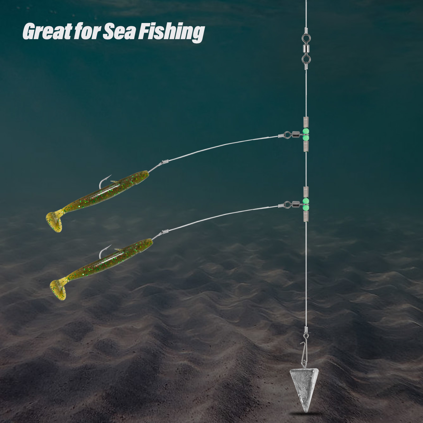 Surf Fishing Rig Long Casting Flapper Rig Clipped ... – Grandado