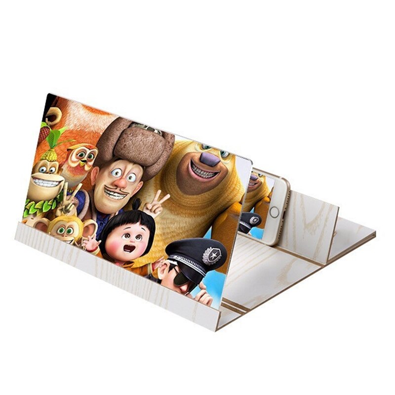 2-in-1 Mobiele Telefoon Screen Versterker Mobiele Telefoon Ondersteuning Opvouwbaar, versterker Uitbreiding Uitbreiden Telefoon Screen Auto Telefoon Projector