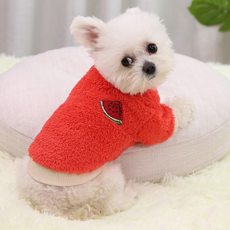 Avocado Houdt Warm In Herfst En Winter Twee-Legged Hond Dierbenodigdheden Kat Kleding Kleine, medium En Grote Honden Teddy Kleding Stolsel: red / Xl