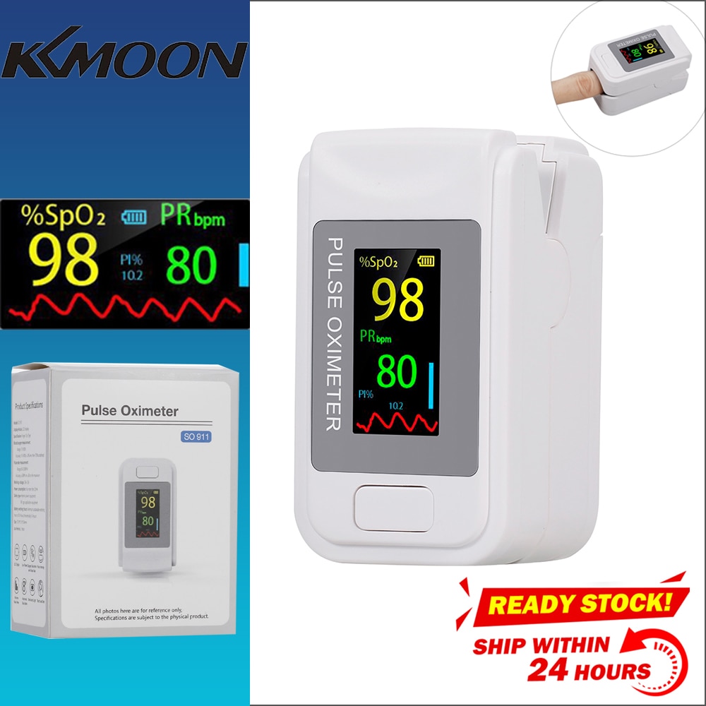 Fingertip Pulse Oximeter with LED Display Home Digital Oximeter Blood Oxygen Sensor Saturation SpO2 Monitor Measurement Meter