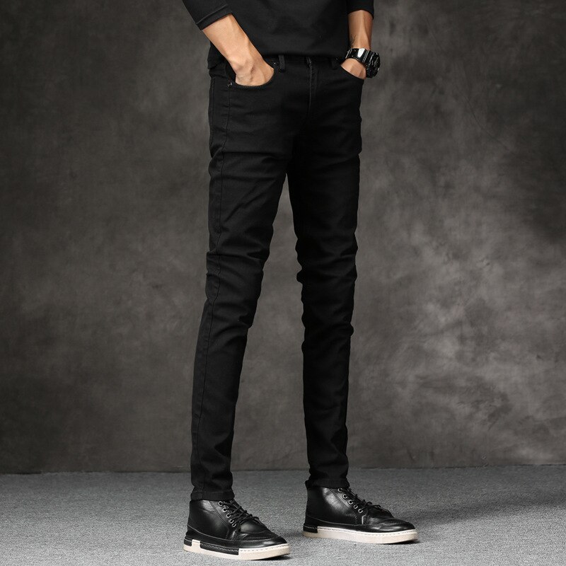 Ripped Frayed Pants For Men Skinny Destroyed Famous Hip Hop Black Men Joggers Pants Casual High Street Pant