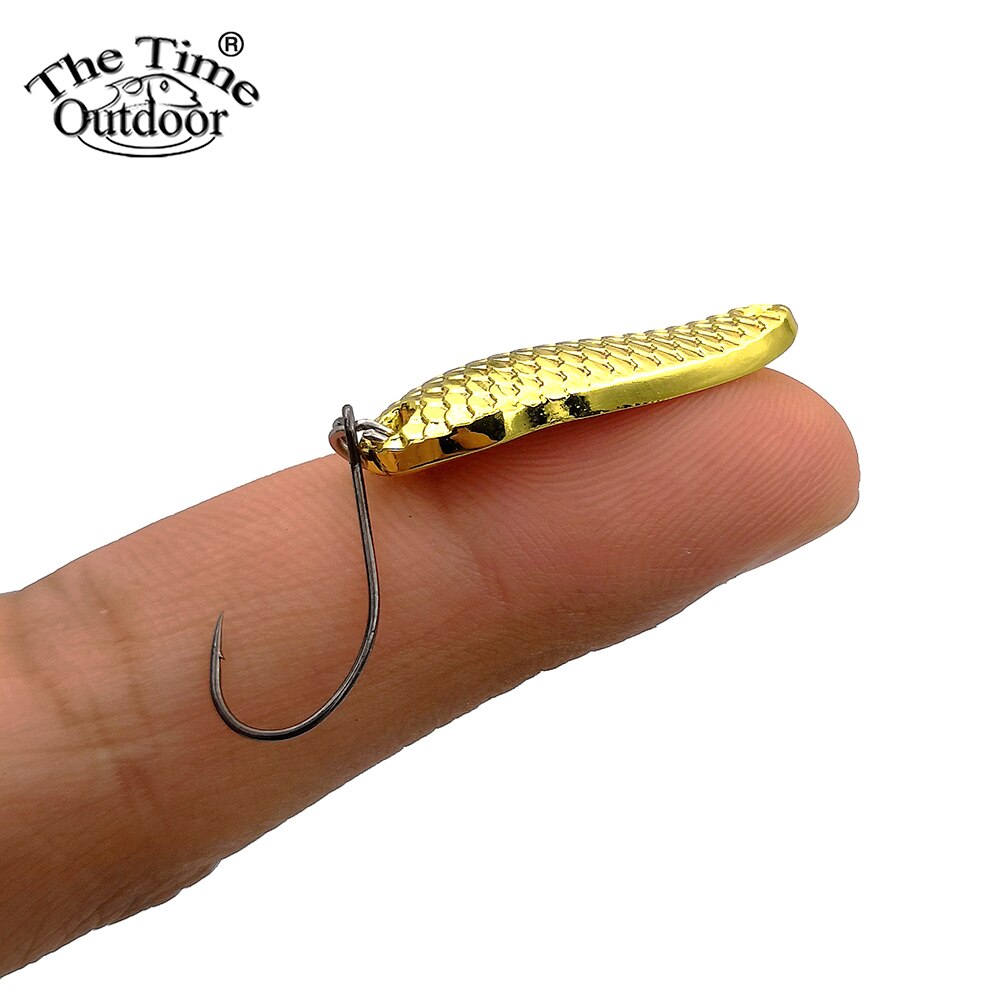 6 stks/partij Dragon Schaal Metalen Lepel lokt Wobbler aas kunstmatige vissen accessoires Visgerei voor forel baars zander crappie bass