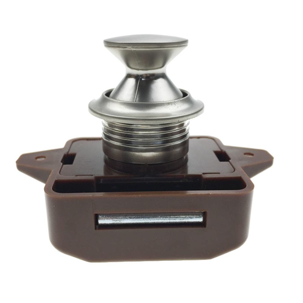 Furniture Hardware Handle Lock Camper Car RV Caravan Hanging Cabinet Lock Desk Drawer Latch Button Lock for Kitchen Cabinet Door