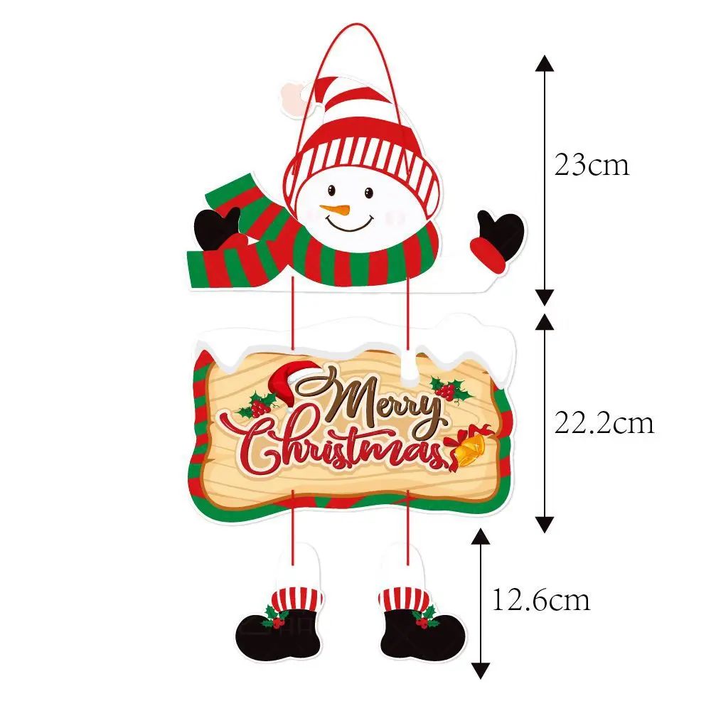 2024 Kerst Deurhanger Nieuwjaarsfeest Hangers Kerstman Sneeuwpop Elanden Papieren Banner Vrolijke Kerstdecoratie voor thuis: Deep Sapphire