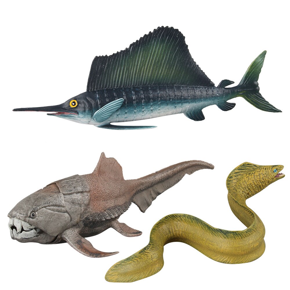 Modell Marine Organismus Meer Aal Dunkleosteus Segelfisch Solide Meeresboden Ebene freundlicher Spielzeug Kognitive