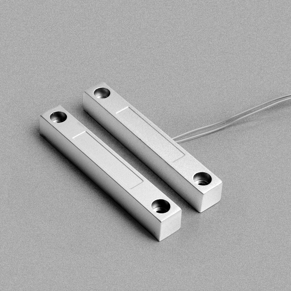 For wired alarm system NC Normally Close Home Alarm System Surface Mounted Wired Metal Iron Gate Magnetic Contact Switch MC-58