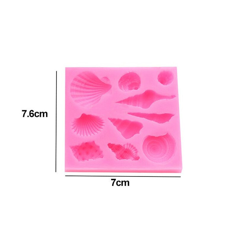 Marine siliconen mal zeepaardje schelp zeemeermin schildpad fondant chocolade sieraden sleutelhanger epoxy mal taart decoratie accessoires: green