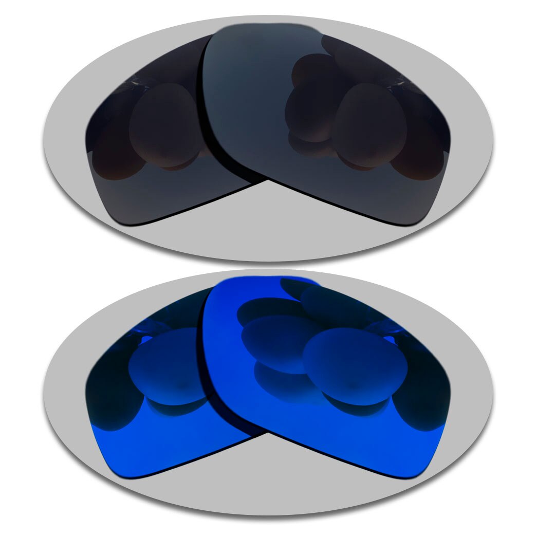 Polarized Sunglasses Replacement Lenses for-Tincan Frame - Varities: Grey Black-Deep Blue