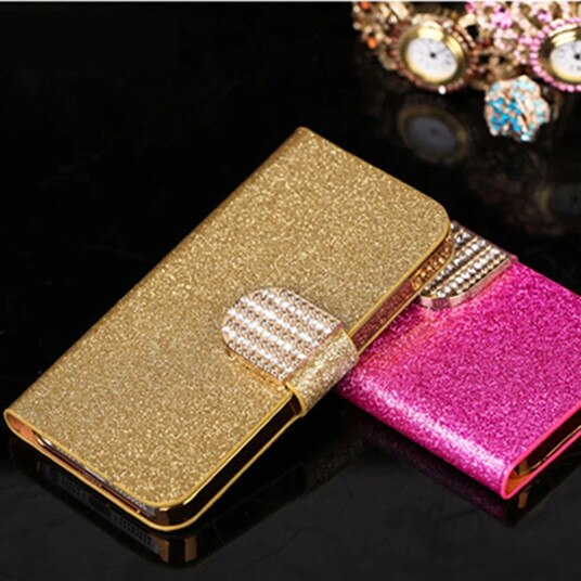 Bling Bling Shiny Rhinestone PU Leather Wallet Case For Samsung Galaxy A22 4G Flip Cover For Samsung A22 SM-A225F/M/N