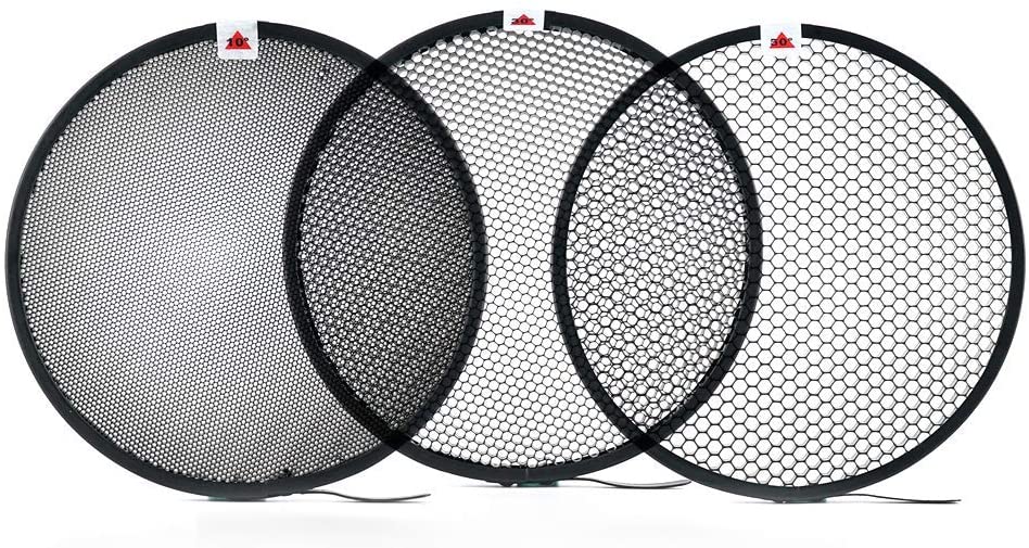 Standard Reflector Photography Diffuser,10/30/50 Degree Honecomb Lamp Shade Grid for 7inch/18cm Bowens Mount Studio Light Strobe