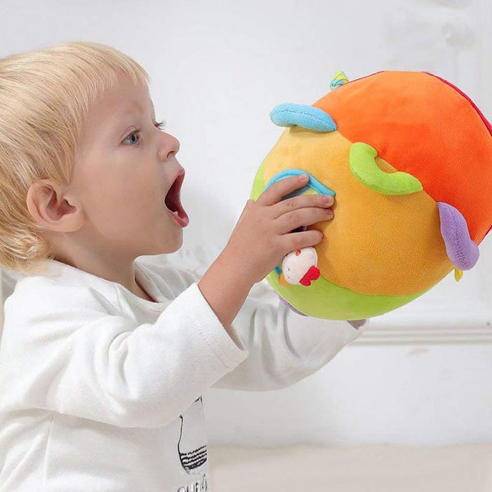 Rasselspielzeug, niedlich, emotional beruhigend, weiche textur, plüschglocke, Ball, Baby-intelligenz-greifspielzeug für neugeborene