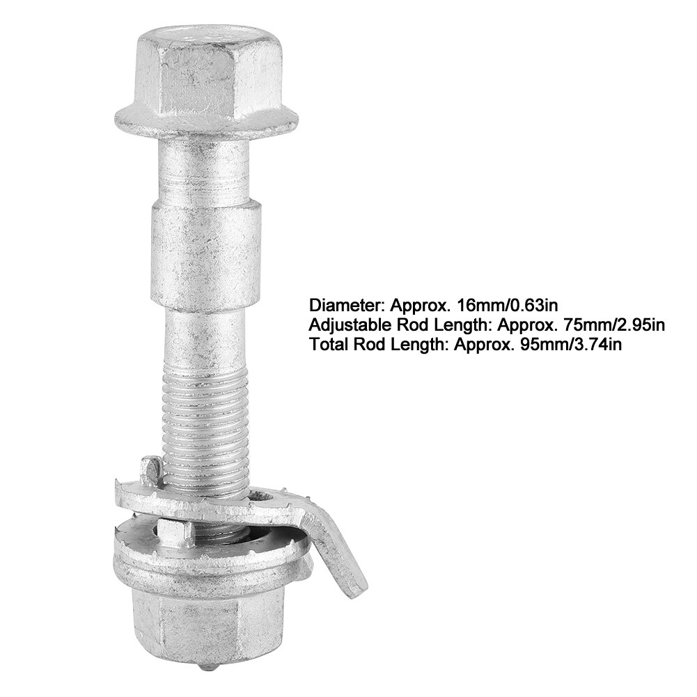 car emergency tool car emergency kit 4pcs 0 63in Adjustable Camber Bolts 4 Wheel Positioning Alignment Tire Eccentric Screw