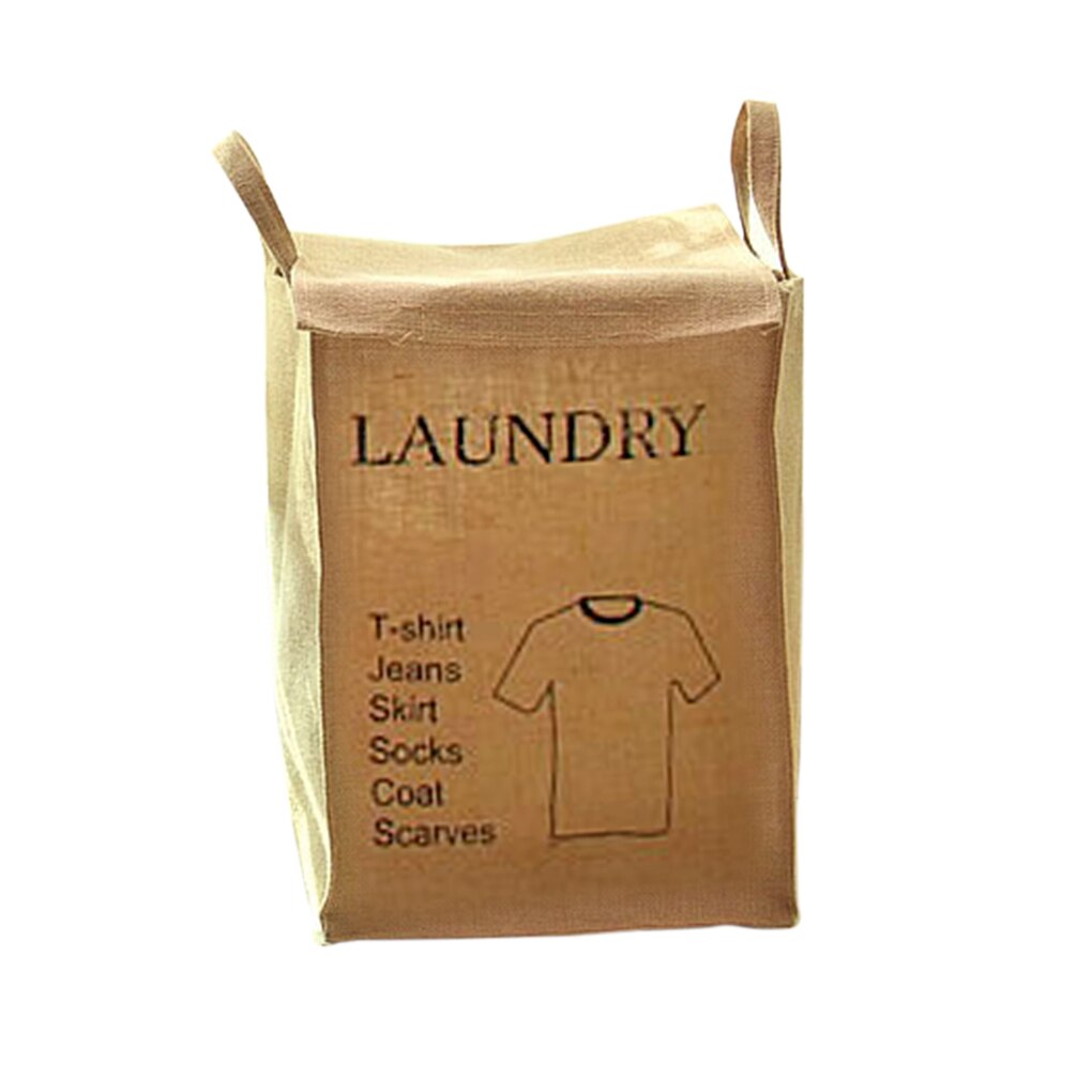 Useful and Affordable COTTON &amp; LINEN Laundry Basket Storage Box Container Sundries Organizer: no1