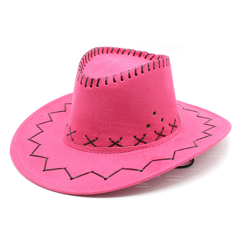 Summer Western men Fedoras Cowboy Hat Suede Cowboy Hat For Gentleman Cowgirl Jazz Cap With Gentleman Suede Sombrero Cap: 06