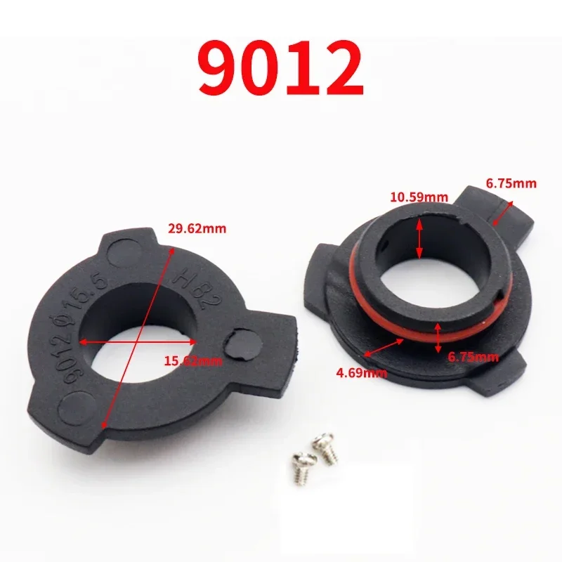 Adaptador de faros LED de 2 piezas, soporte de Base, enchufes para H7, H4, H1, H11, H13, H16, 9004, 9005, 9006, 9007, 9012: Gris