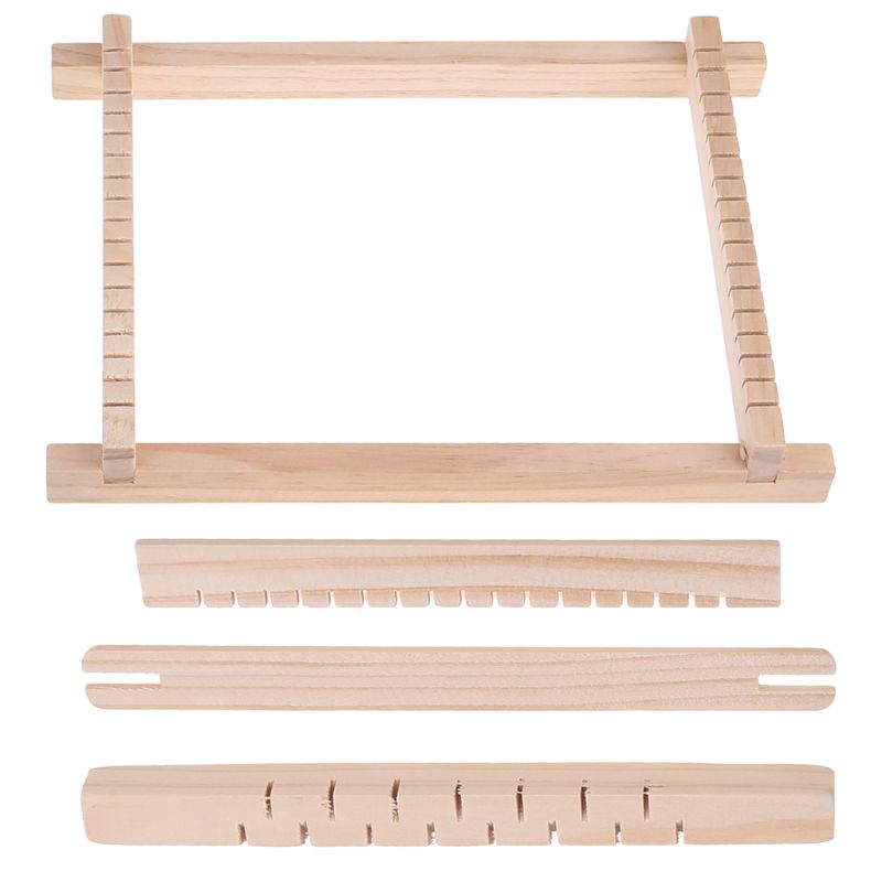 Wood Knitting Weaving Loom Tapestry Yarn Kit Handloom Machine DIY Handmade Tool for Beginners
