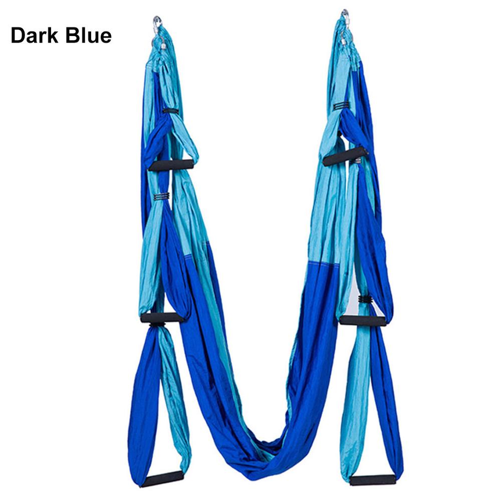 Color matchingAnti-gravity Aerial Yoga Hammock Full Set Flying Swing Trapeze Yoga Inversion Exercises Device Home GYM Hanging