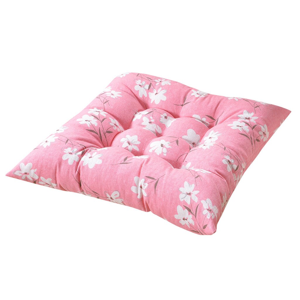Chair Seat Pad Brief Printing Plain Seat Pad Dining Room Garden Kitchen Chair Cushions Tie On Dining Cushion Removable: A