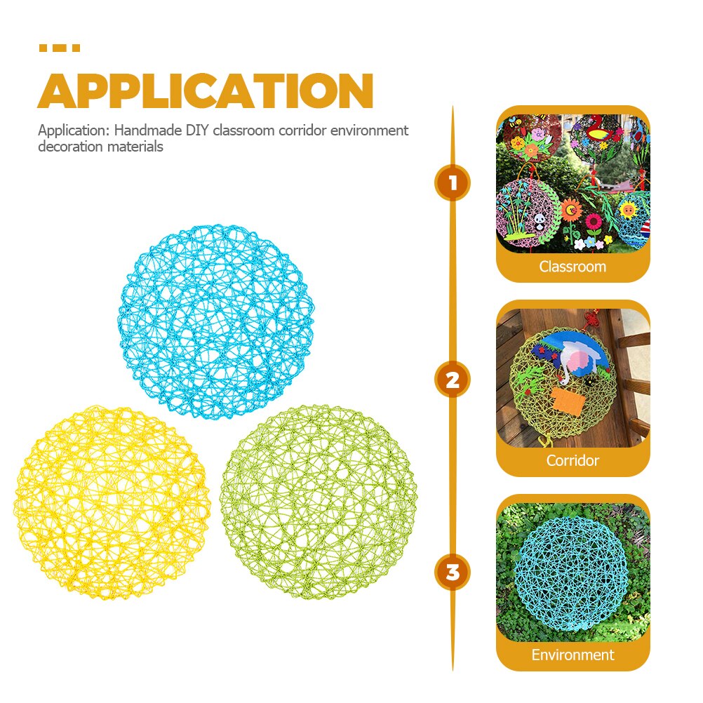 3pcs Children DIY Hanging Craft Kit DIY Hanging Craft Ornaments Party Supplies