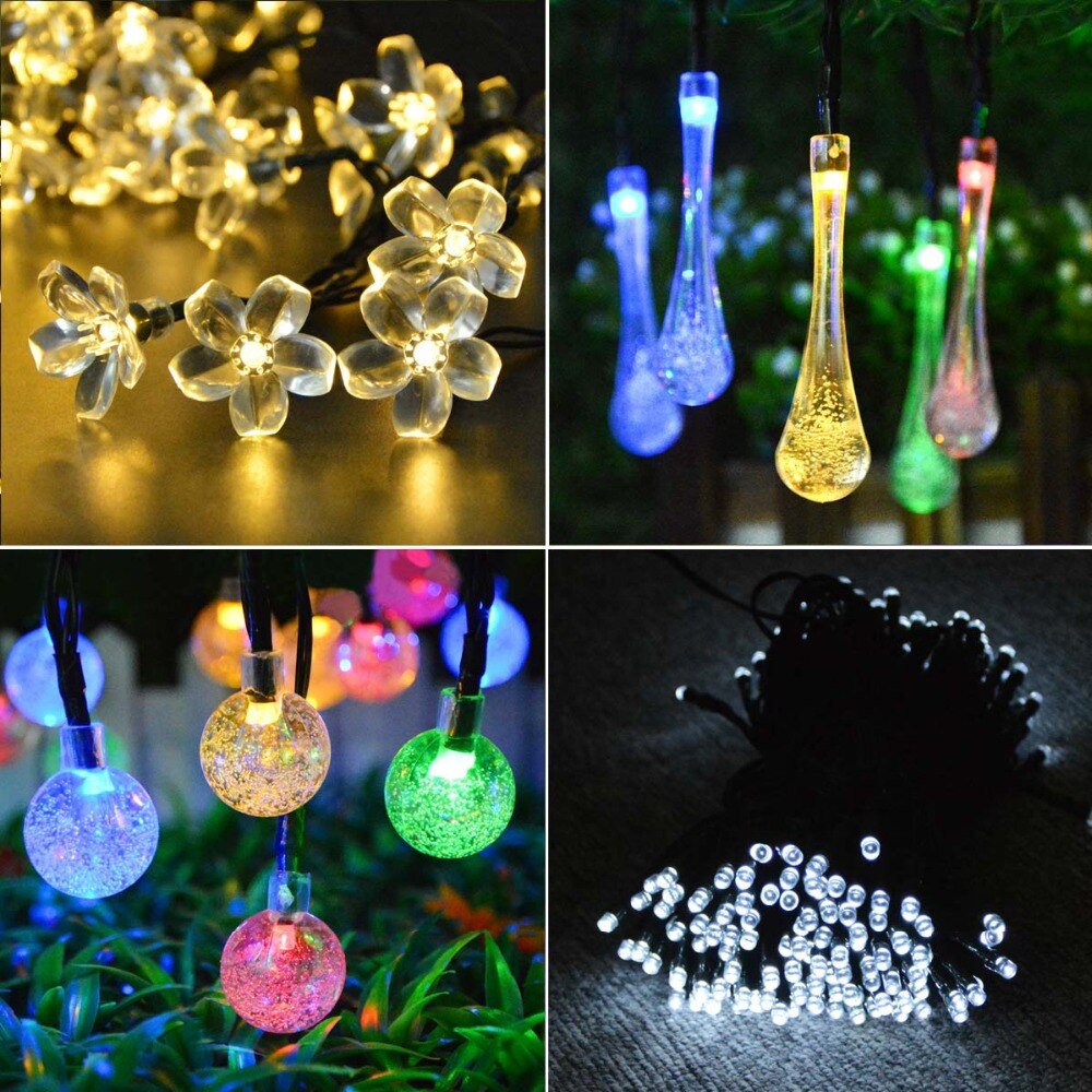 Zonne-energie Wandlamp Outdoor Verlichting Led Fairy String Lights Straat Lamp Zonlicht Buiten Balkon Tuin Licht Decoratie