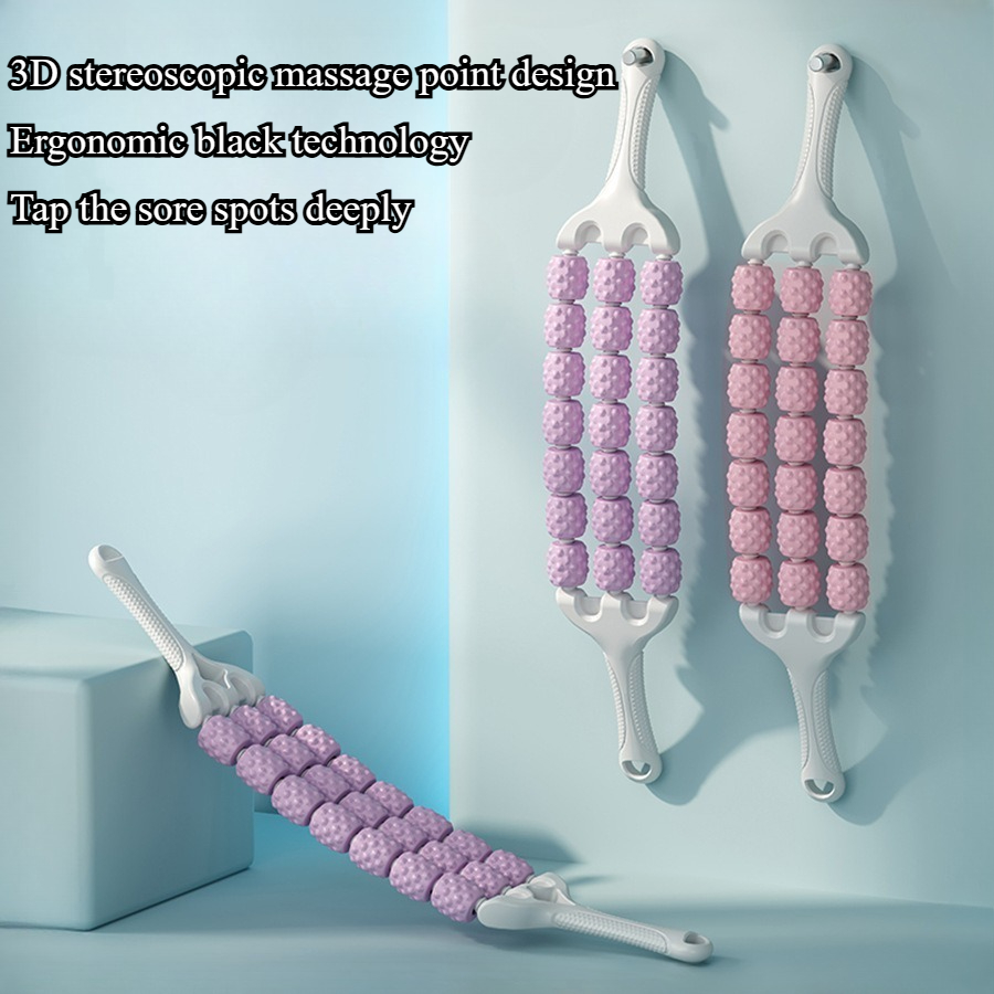 Handheld Massage Roller Stick, Manuelles Massage Werkzeug, Muscle Roller Stick, Komfortable Fitness Yoga Massage Stick, Gym Outdoor