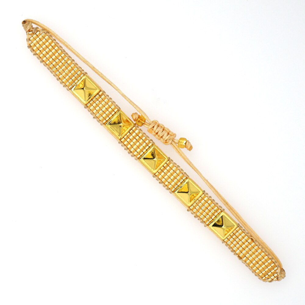 Brazalete de MIYUKI Go2boho , Pulseras de para mujer, Pulseras de mexicanas, brazalete de otoño e invierno: MI-B190572B