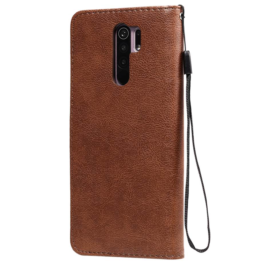 Funda Xiaomi Redmi 9 De cuero PU con tapa para Xiaomi Redmi 9, cubierta de teléfono de TPU suave para Redmi 9