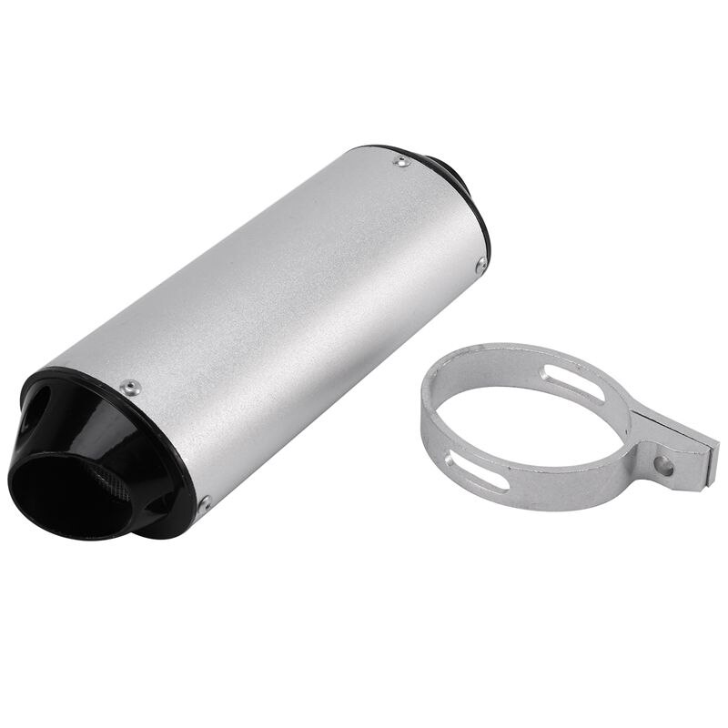 Silencieux d&#39;échappement universel, 38Mm, Kit de pinces anti-bruit pour moto, motocyclette, Dirt Bike, quad, 125Cc, 150Cc, 160Cc: White