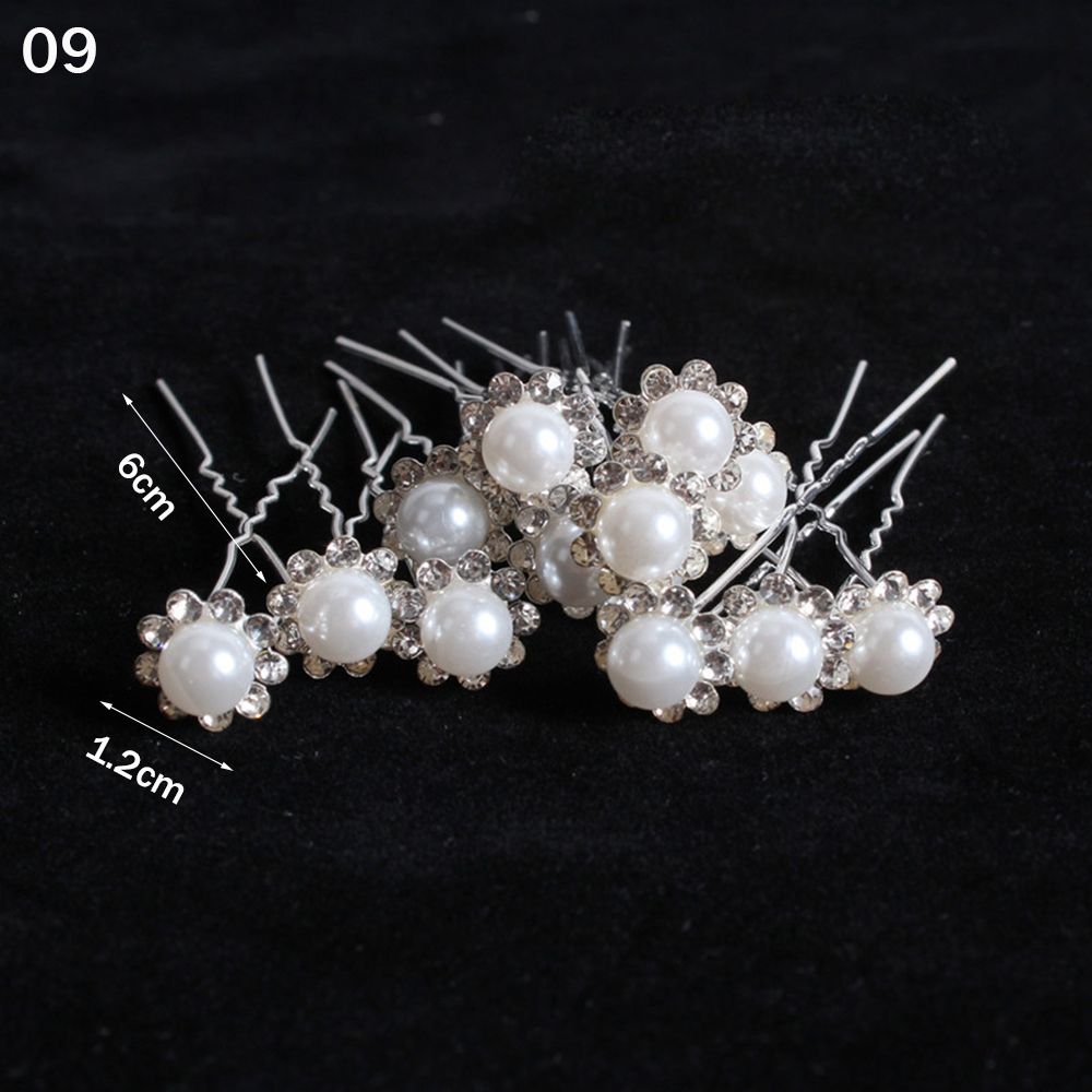 20 stücke Braut U-förmigen Stift Metall Haarspange Clip Haarnadeln Strass Perle Frauen Haar Zubehör Hochzeit Frisur Werkzeuge: Antike Bronze- überzogen