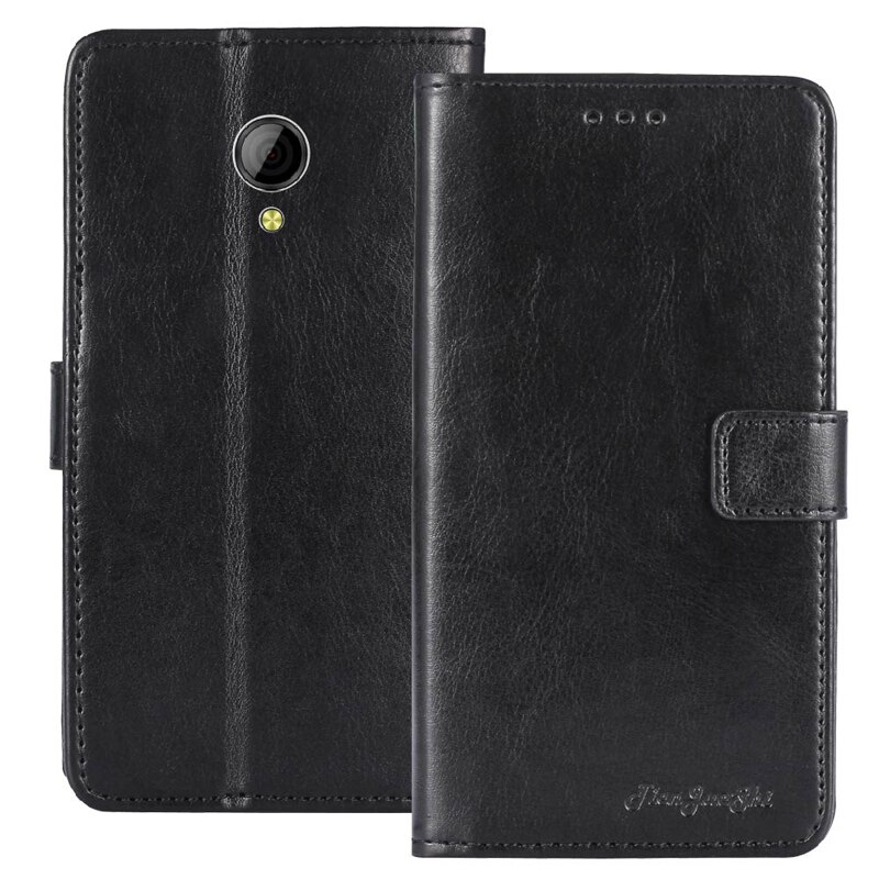 TienJueShi de negocios de nivel alto estilo de libro de de protección con tapa de cuero funda de teléfono para IMO Q Q2 Plus Shell Wallet Etui Skin