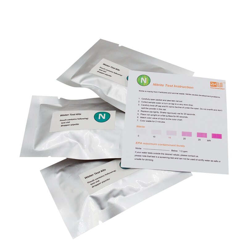 Kit de prueba de agua potable para el hogar, filtro y suavizador de agua: WTS203 Nitrites