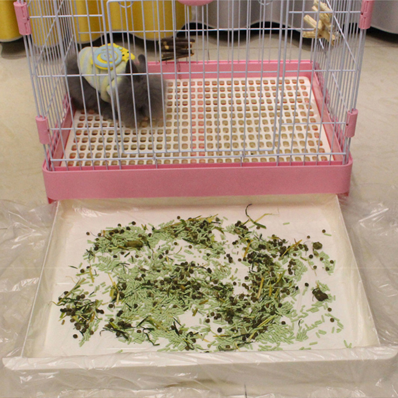 50Pcs Disposable Rabbit Cage Liner Plastic Bunny Cage Mat Film to Replace Diapers Universal Toilet Film For All Small Animals