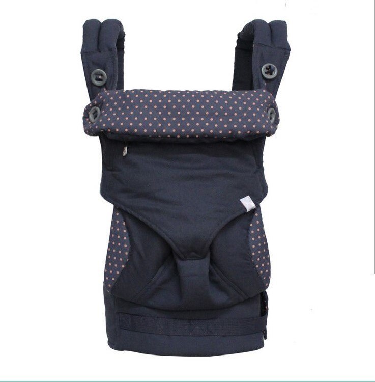 Ergonomische Draagzak 360 Omni Biologisch Katoen Vier Positie 360 Baby Carrier Ademende Koele Lucht Baby Carrier Rugzak: 360 blue