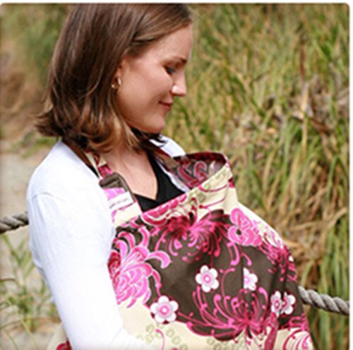 Bomuldsmor-madningskjole til gravide ammeindlæg udendørs betræk forklæde sjal anti-tømt ammebetræk  bb305