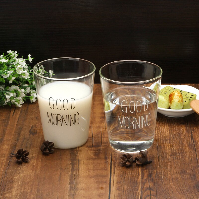 Pyrex Breakfast Glass Transparent Simple Drink Water High Borosilicate High Temperature Resistant Green Environmental