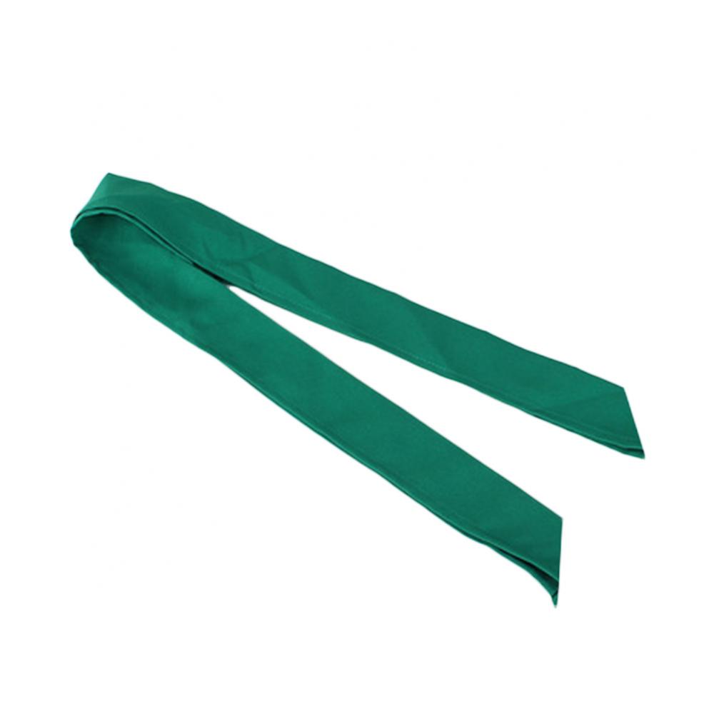 99cm Chef Neck Tie Neckerchief Scarf Waiter Sweat Towel Aprons Skinny Scarves Satin Ribbon Decor Home Kitchen Restaurant Hotel: green