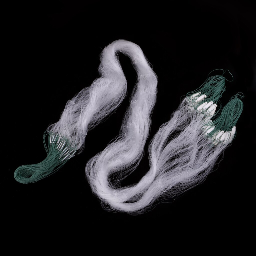 Clear Green Fishing Net with Float Fish Trap Monofilament Small Mesh Fishing Accessories for Hand Casting