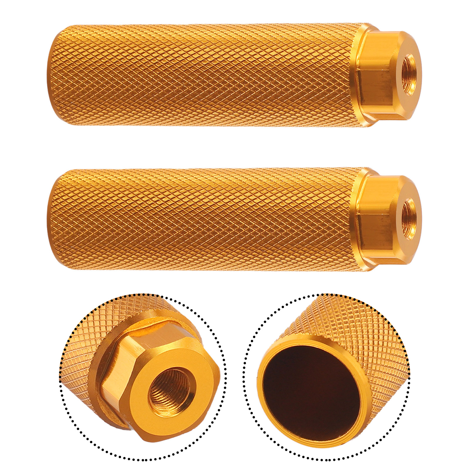 1 pereche de suporturi de bicicletă din aliaj de aluminiu, antiderapante, pentru axe de 3.9 inch, suporturi de picioare antiderapante pentru biciclete mtb