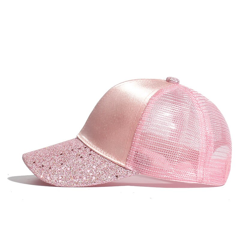 Frühling Sommer Art Pailletten Netz Kappe Mädchen Sonnencreme Baseball kappe Jungen Freizeit Kappe Schüler Hütte Hüfte hüpfen Snapback Für 2 -8 jahre alt