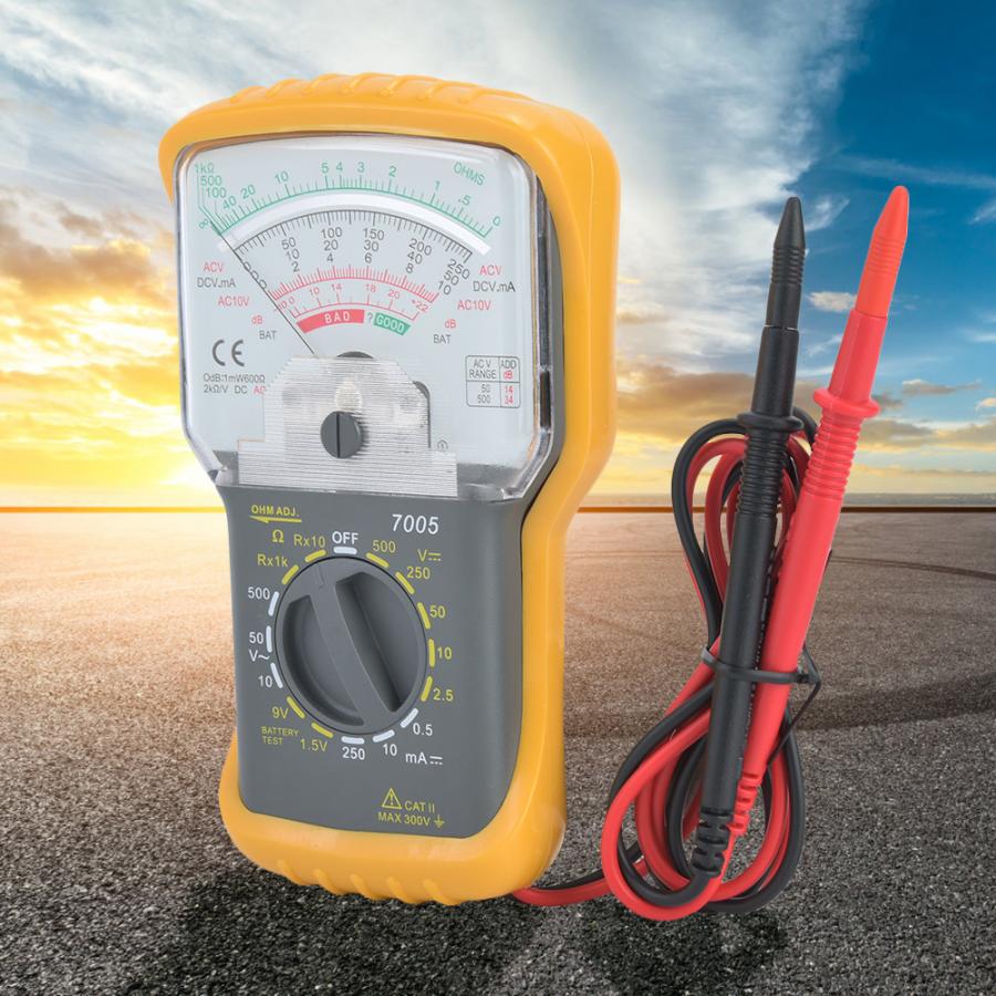 KT7005 Integrata Portatile gamma Manuale Multimetro Analogico con Coperchio di Protezione F0.5/250 V Compply con con EN61010 standard