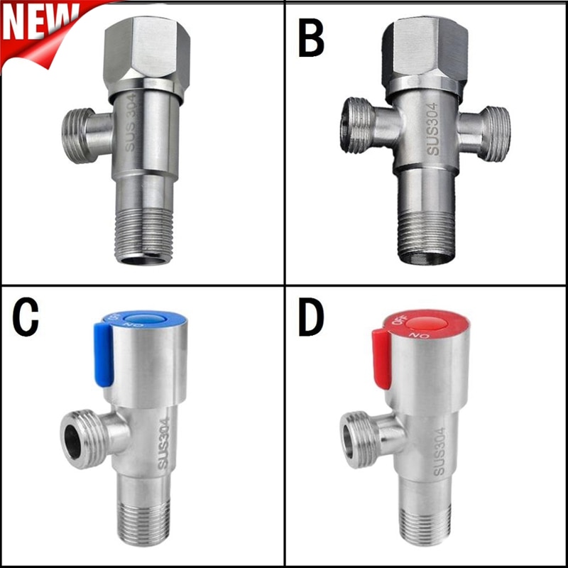 304 angle valve toilet copper valve kitchen sink tap triangle valve and cold angle valve toilet valve water heater