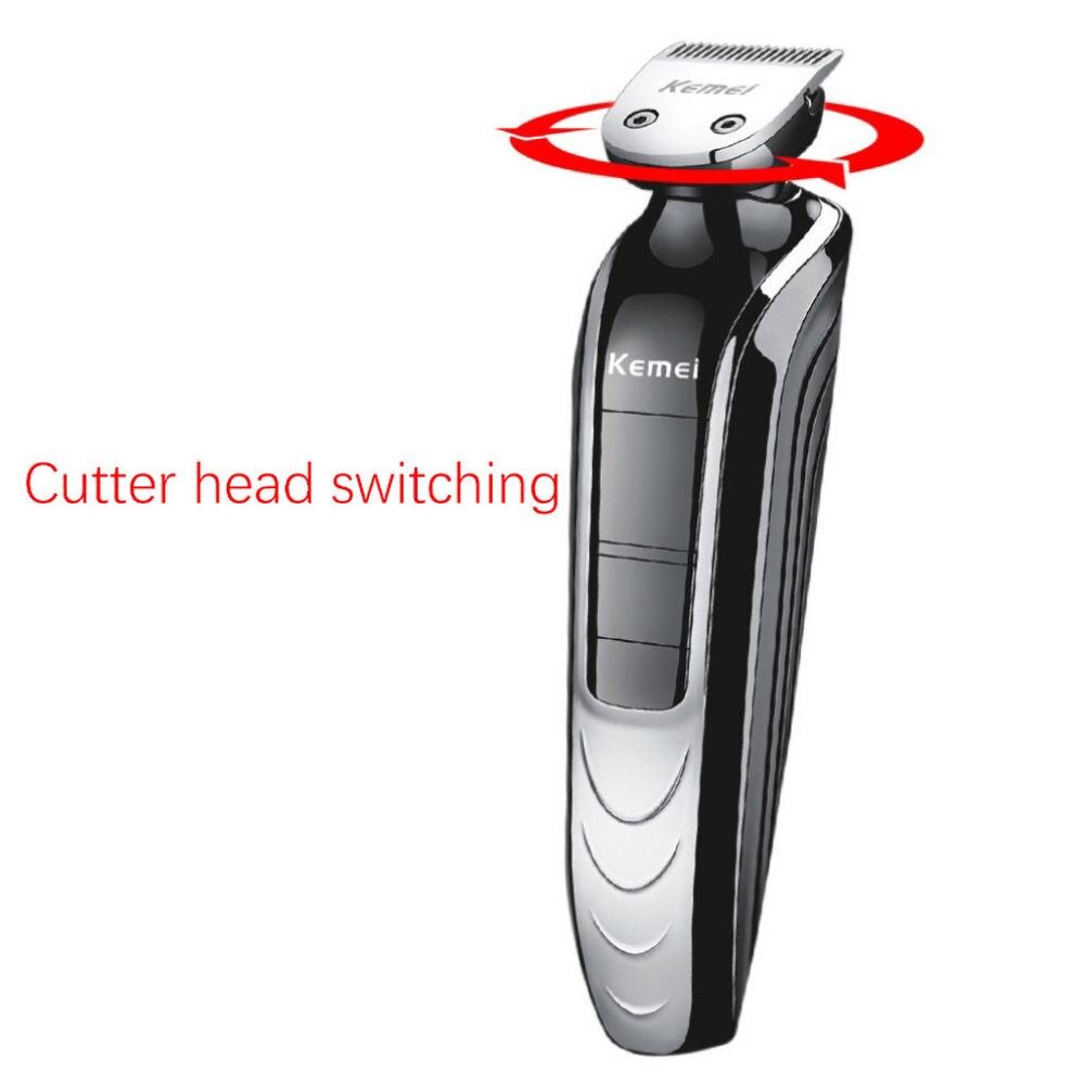 Hårklipper menn trådløs elektrisk skallet hode barbering skjeggtrimmer etterbehandling hårklippemaskindrakt