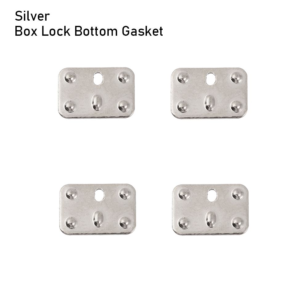 4 pçs/set mini artesanato de metal diy manual boneca sacos mala caixa peças caso protetor canto bagagem tronco caixa bloqueio acessórios