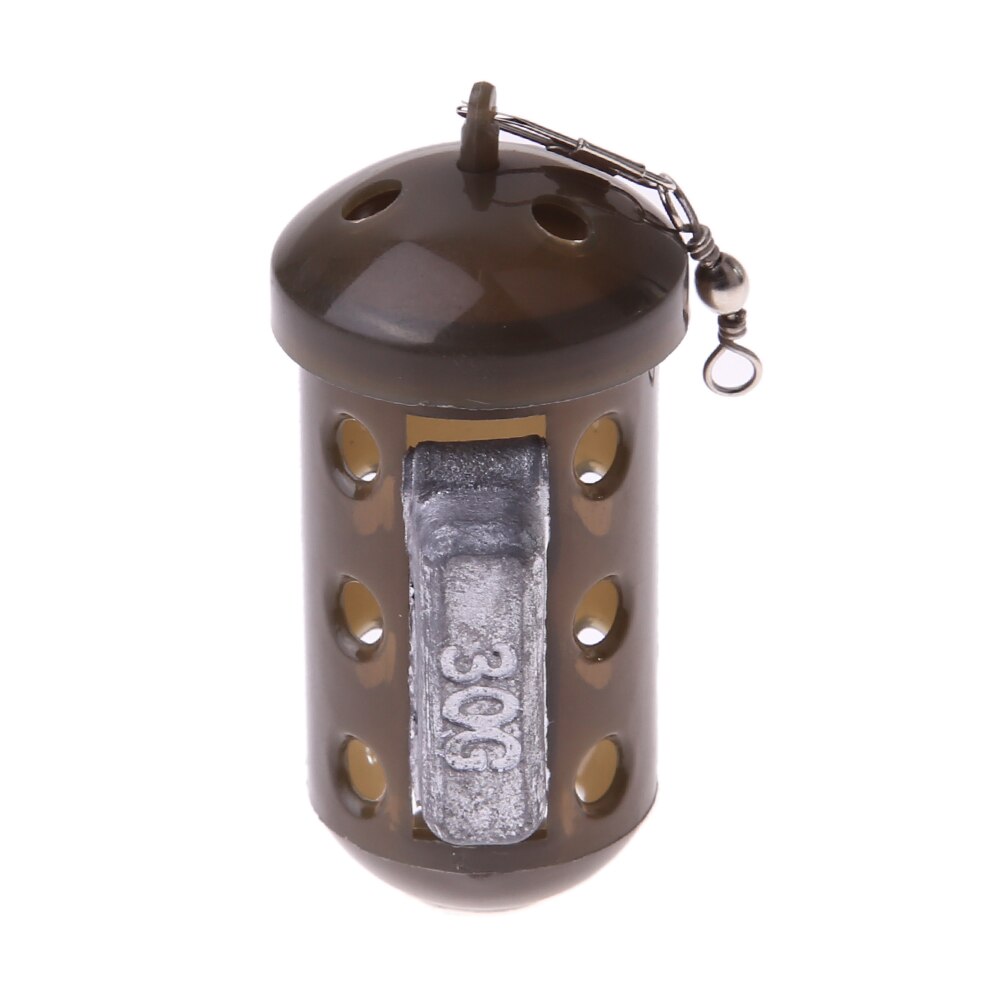 Grand leurre de pêche à la carpe, cage à appâts, dispositif de fosse avec plomb, leurres de pêche à granulés, mangeoire à granulés, piste de pêche 20g 30g 40g 50g: 30g