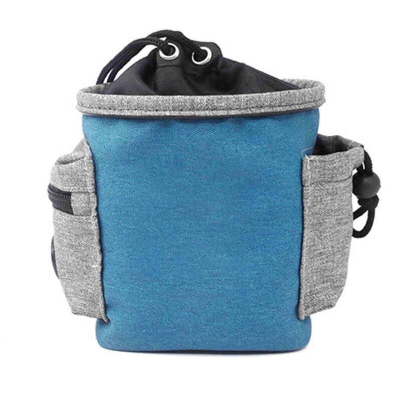 Huisdier Snack Tas Outdoor Training Taille Pak Hond Snack Tas Uitgaan Draagbare Hond Voedsel Zak Hond Snack Bag: Blauw