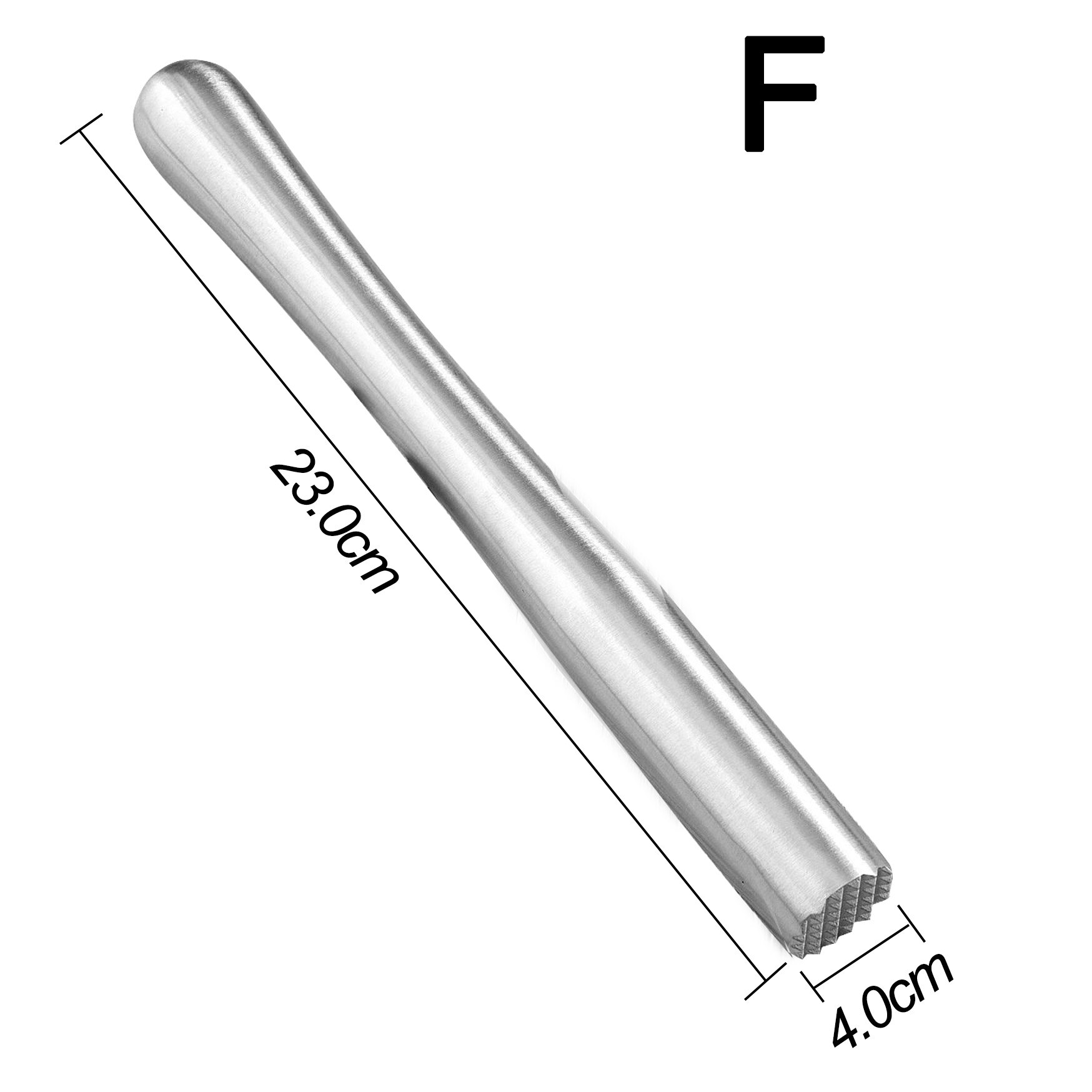 Stainless Steel Cocktail Muddler,Ice Crushing Stick,Lemon Hammer Bartending Pressed Tamper Bar Cocktail Dining Bar Supplies: F