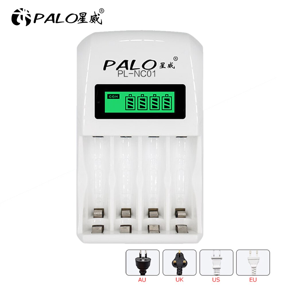 PALO 4-48 slots AA AAA battery charger smart fast chargers for 1.2V AA AAA 2A 3A ni-mh ni mh batteries