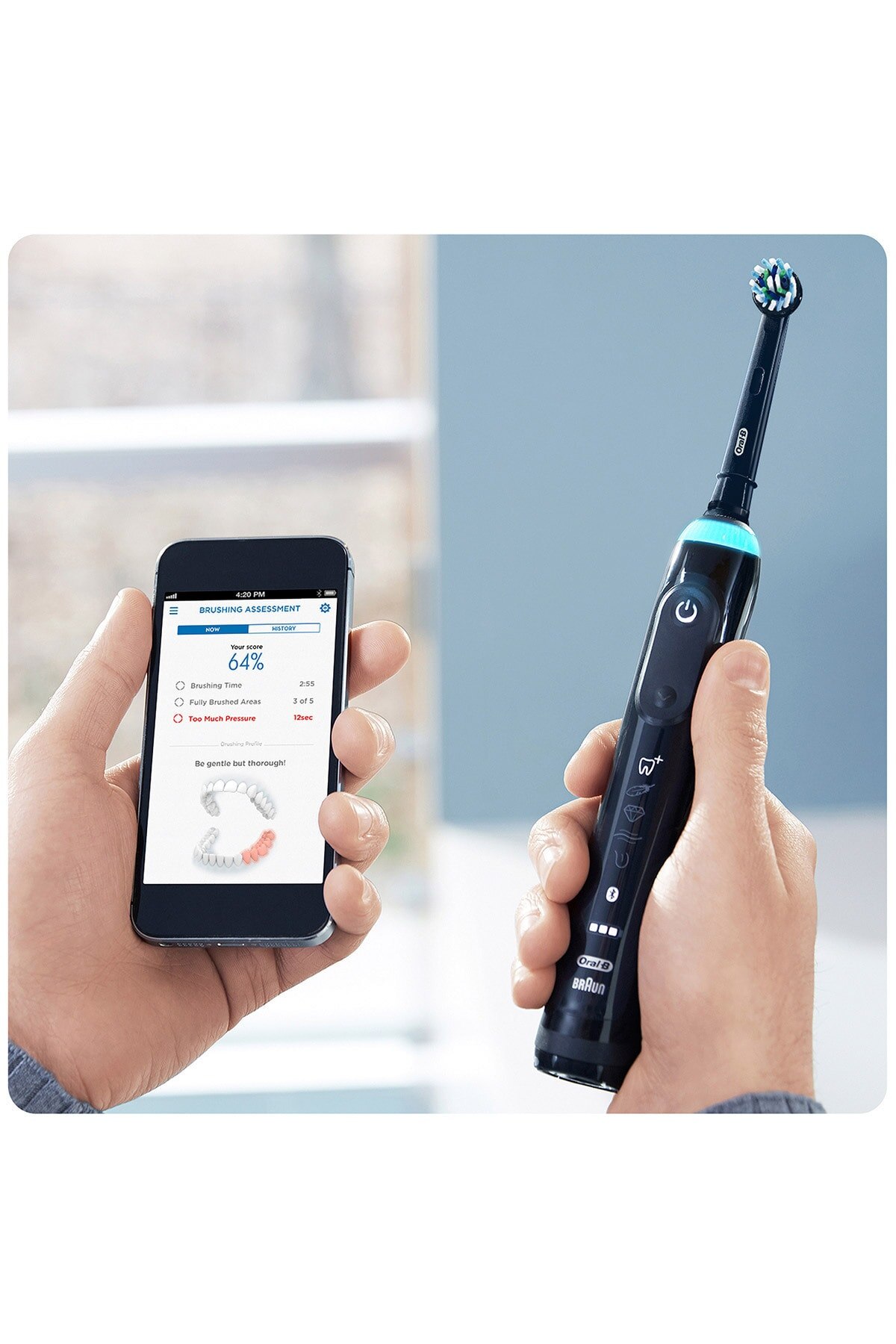 Zahnbürste Ersatz Kopf Kreuz Aktion Schwarz 4 Stck