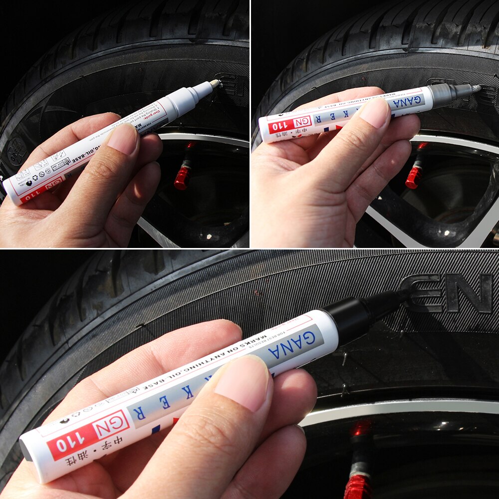 Kleurrijke Teken Waterdicht Autobanden Loopvlak Cd Metalen Permanente Verf Marker Graffti Vette Marker Diy Art Marker Pen Briefpapier